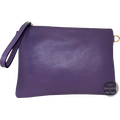 Nahkainen kirjekuorilaukku 紫色