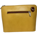 Käsilaukku nahkaa Keltainen /ruskea