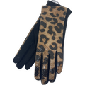 Finger gloves eläinkuosilla Brown pantteri
