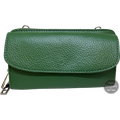 Sort leather phonebag Grøn
