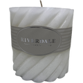 Riverdale valkoinen tuoksullinen kierrekynttilä 7,5*7,5 cm