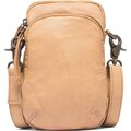DEPECHE. Soft 皮革 mobile bag Camel