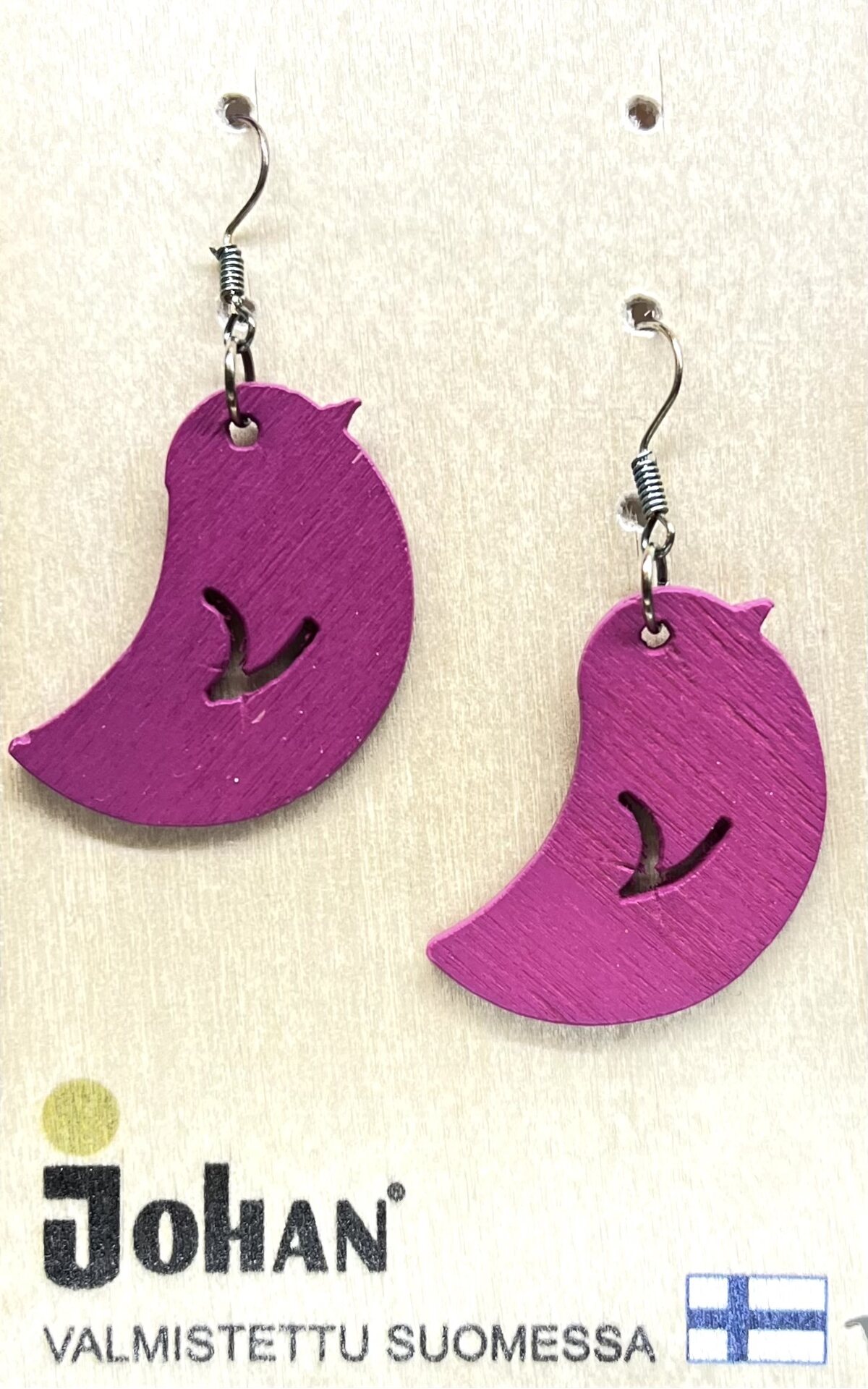 Johan Puinen lintu korvakoru Pinkki