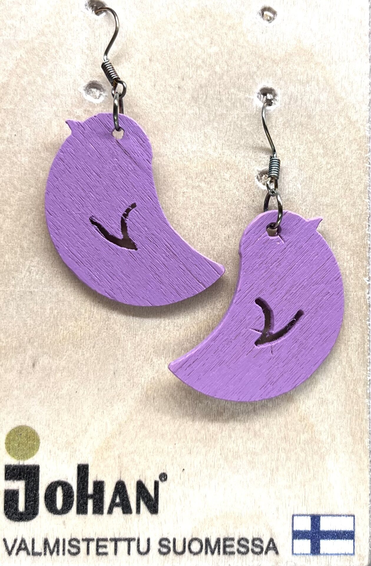 Johan Puinen lintu korvakoru Lila
