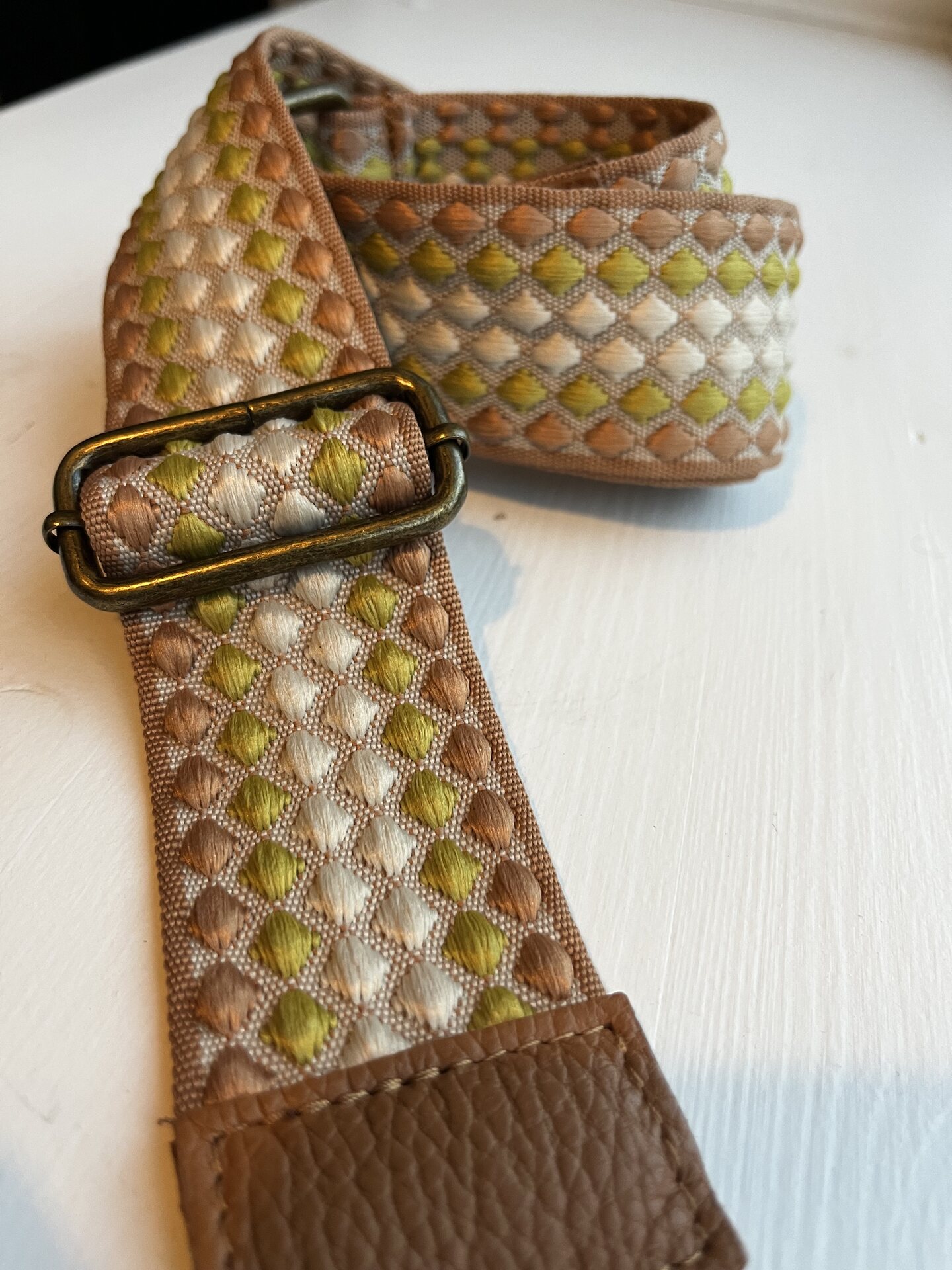 Black leather phonebag Brown