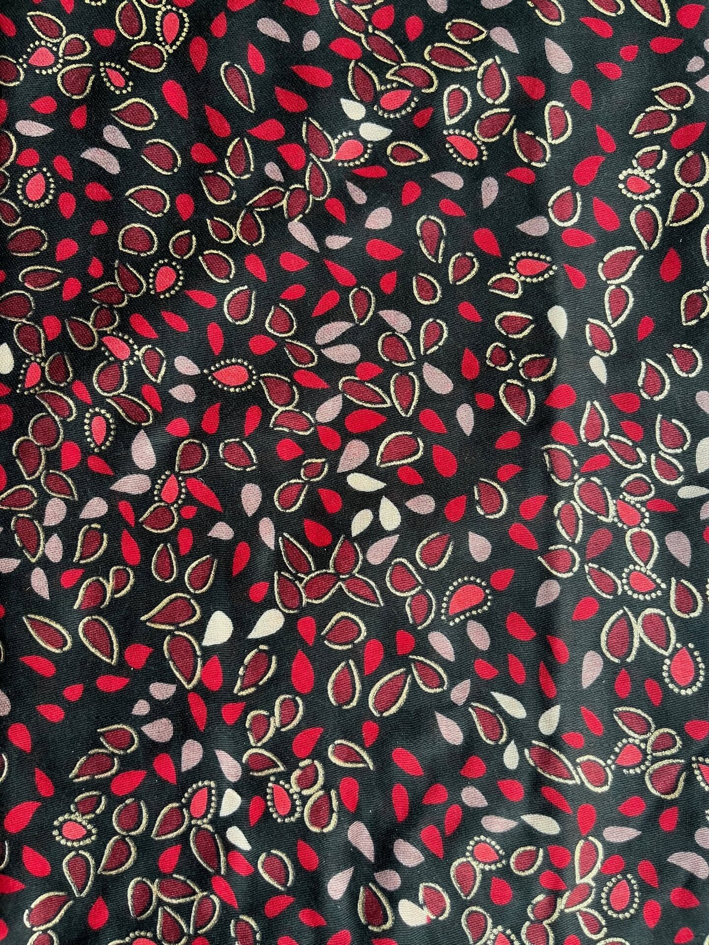 Värikäs Puuvilla/ viskoosi huivi Punainen