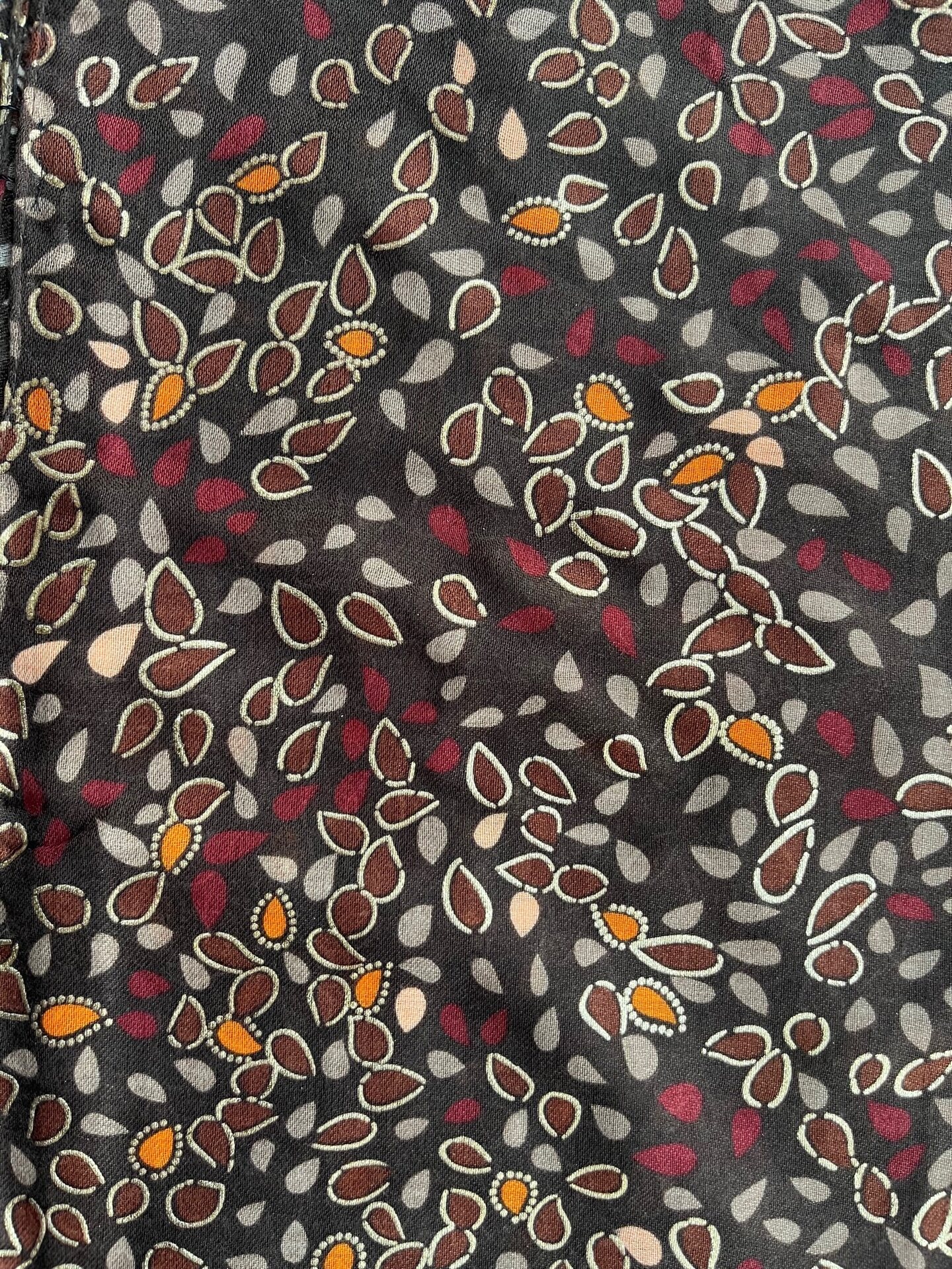 Värikäs Puuvilla/ viskoosi huivi Ruskea