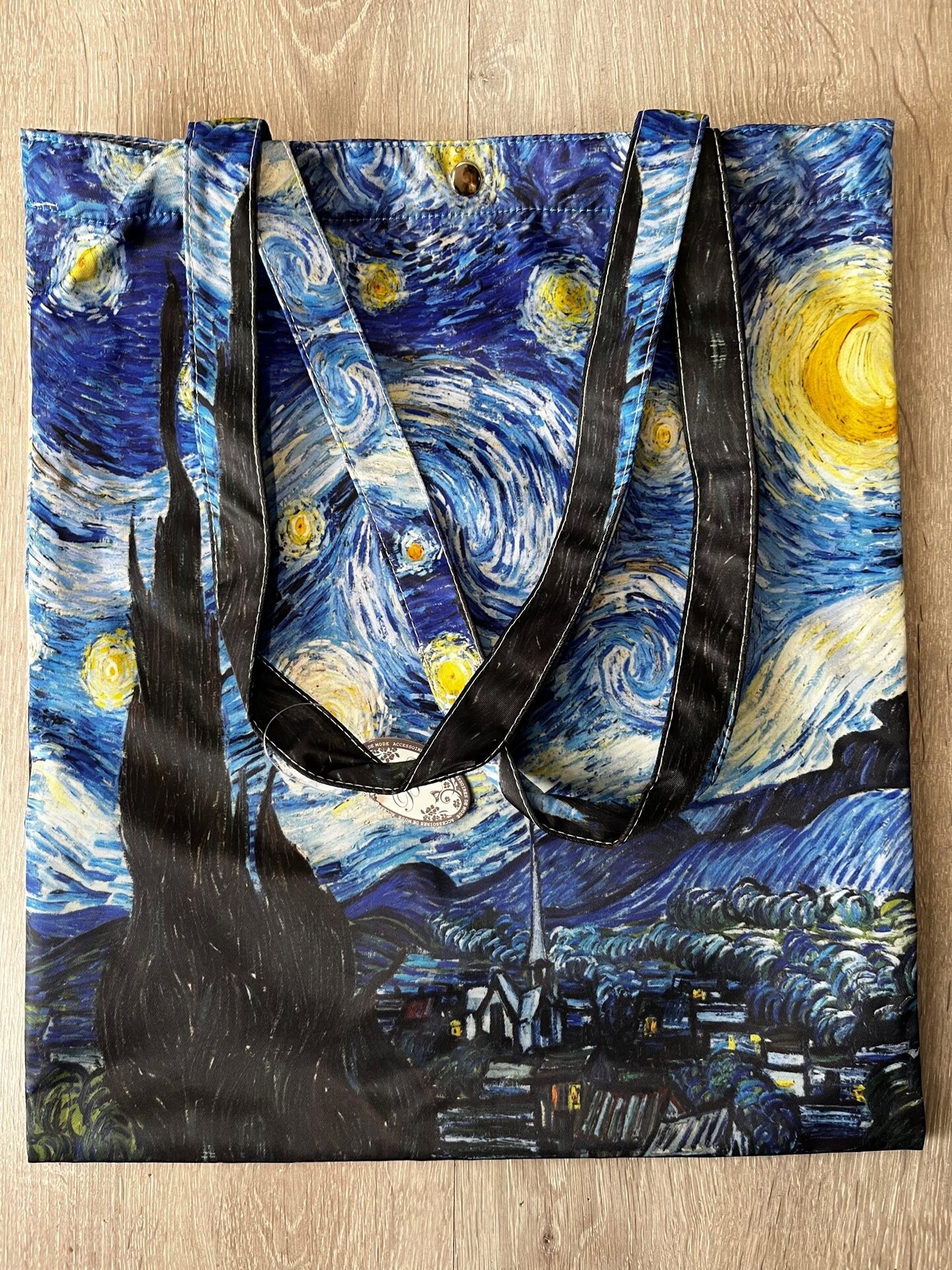 Ostoskassi taidekuvalla Van Gogh, The Starry Night