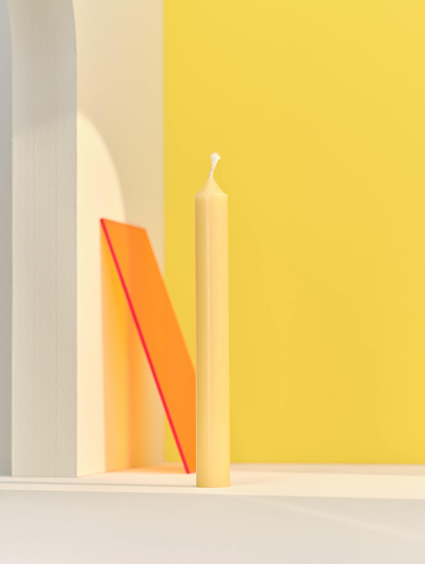 Maison Berger keskeny, szűk hosszú candle Sárga