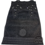 Arte Pura Froteinen pitsipyyhe Swarovski kristailleilla Nero