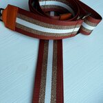 Fekete leather phonebag Narancssárga/arany