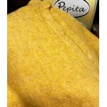 Kashmirsekoite poncho Jaune