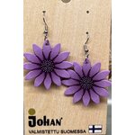 Johan puinen kukka korvakoru Fialová