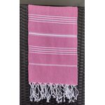 Raidallinen hamam pyyhe Pinkki