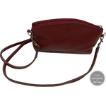 Nahkainen pieni laukku Dark Red