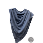 Kashmirsekoite poncho Bleu clair
