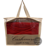 Kashmirsekoite poncho Rouge