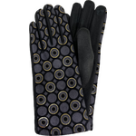 Finger gloves pallokuviolla Grey