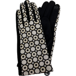 Finger gloves pallokuviolla White