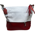 Kaksivärinen käsilaukku Red / white