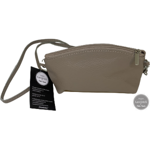 Nahkainen pieni laukku, Светло бежово