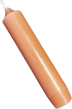 Ib Laursen lyhyt kruunukynttilä Orange