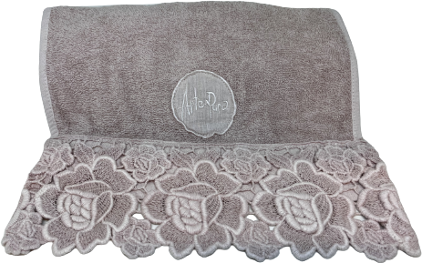 Arte Pura Froteinen pyyhe rose pitsillä Peonia old