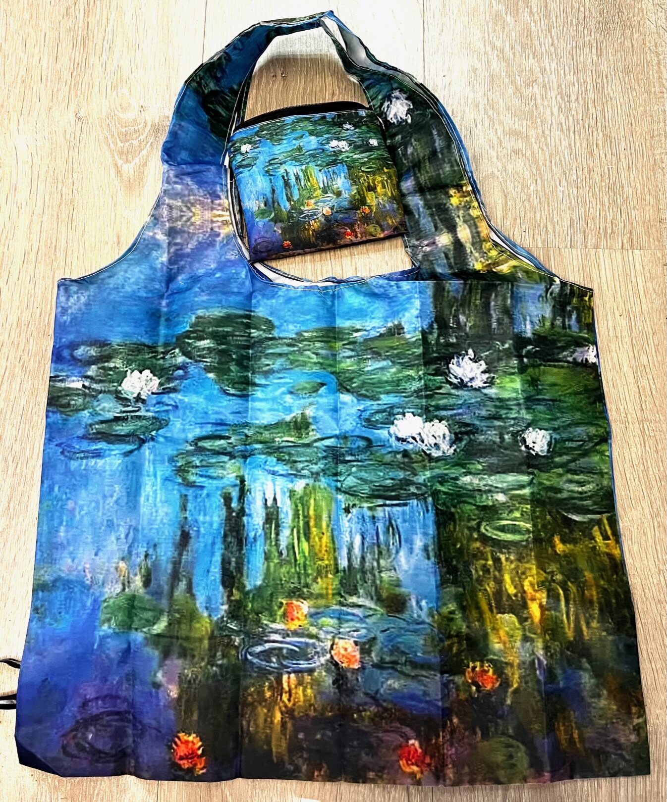 Ostoskassi taidekuvalla Monet, Water Lilies