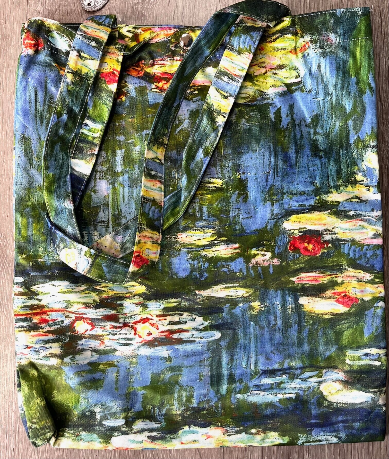 Ostoskassi taidekuvalla Monet, Water Lilies