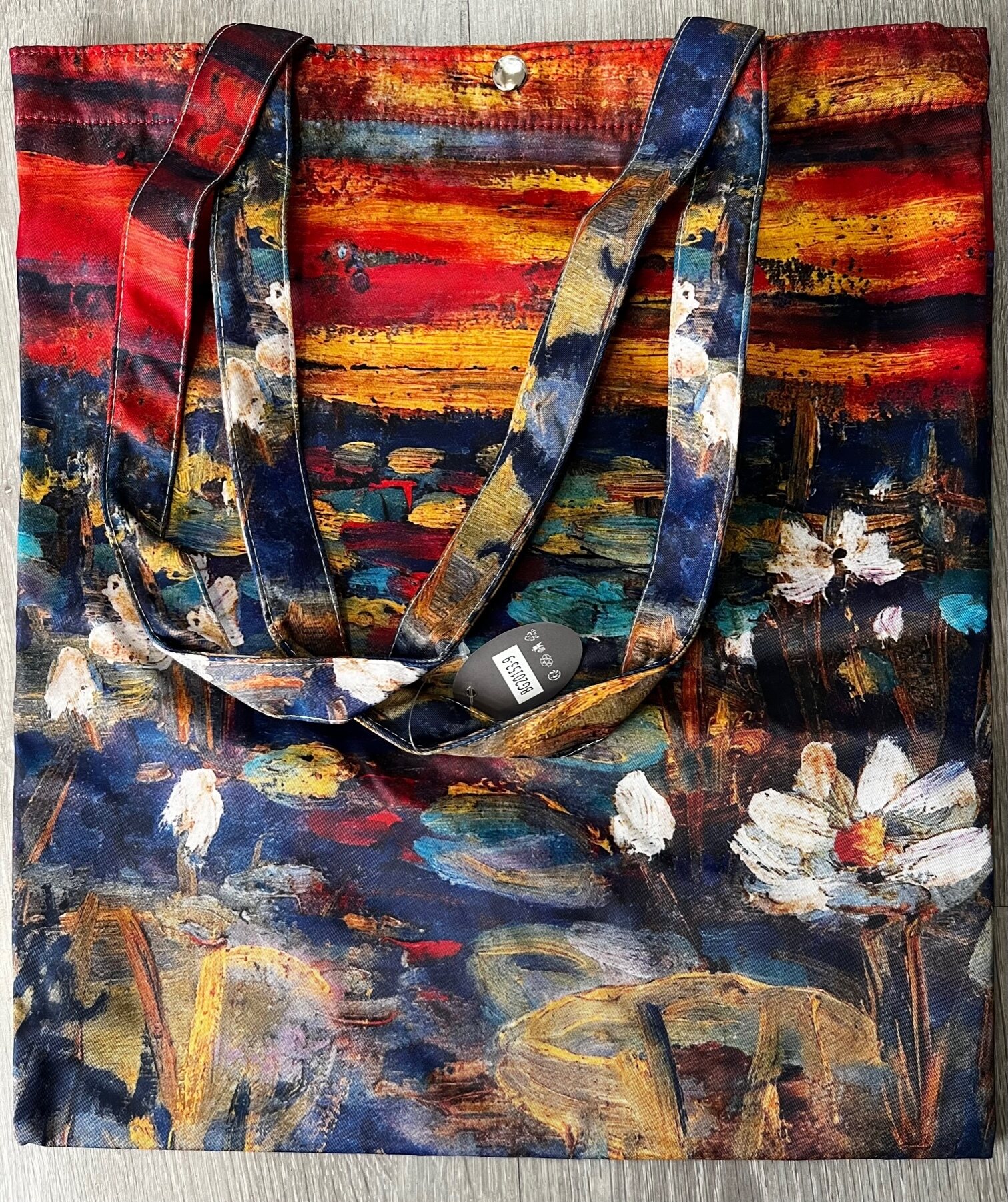 Ostoskassi taidekuvalla Monet, Water Lilies