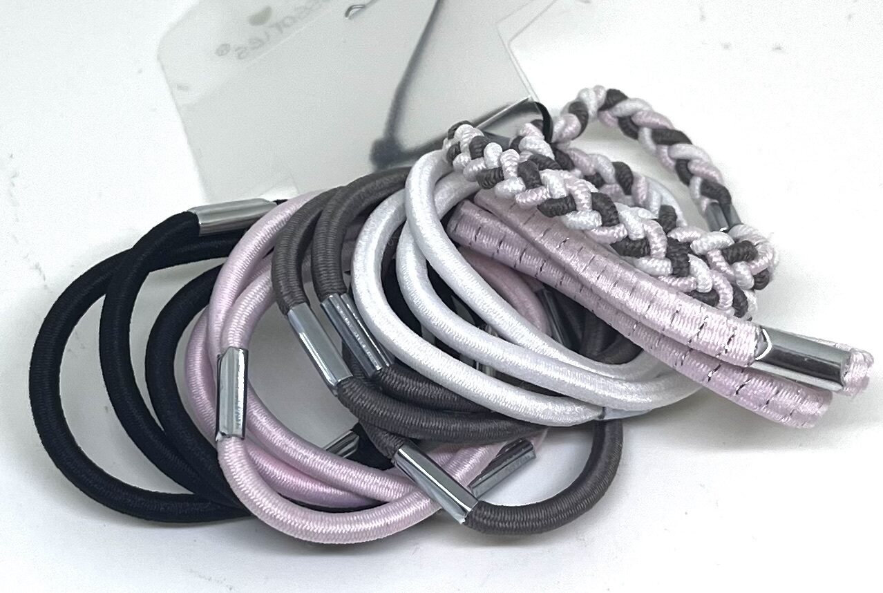 16 kpl erivärisiä hiuslenkkejä Roze