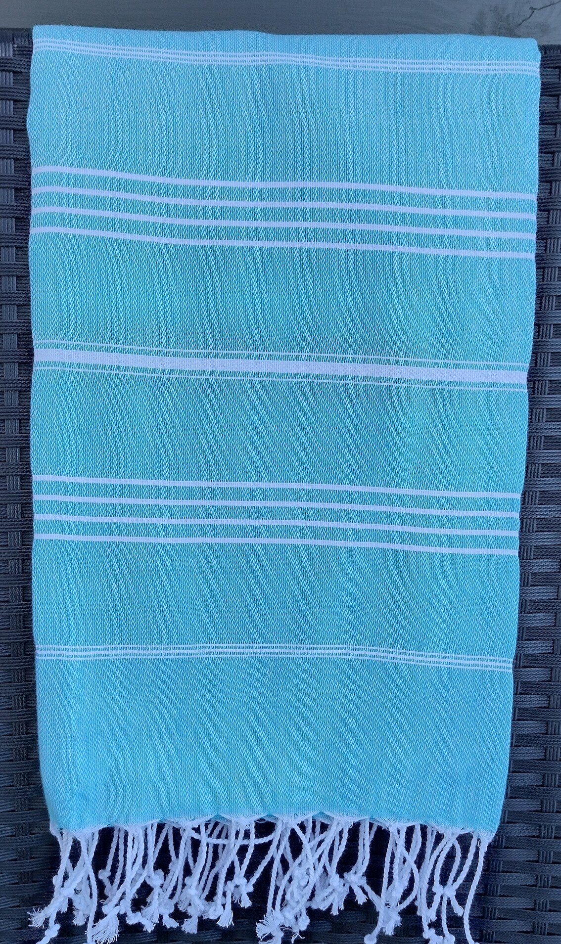 Raidallinen hamam pyyhe Turkoosi