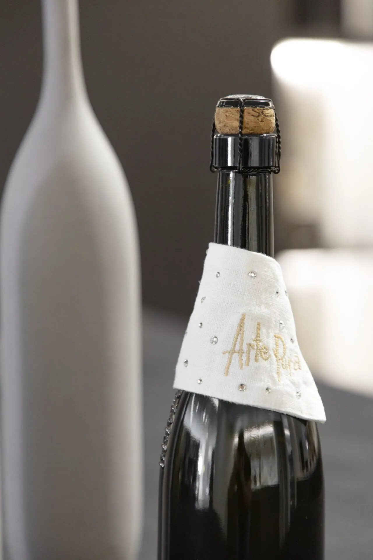 Arte Pura ľan kozmetika bag Bianco