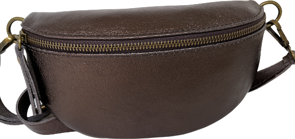 Schwarz leather phonebag Braun