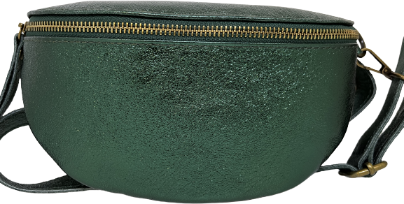 Schwarz leather phonebag Grün