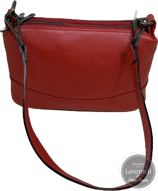 Naisten nahkainen käsilaukku Punainen