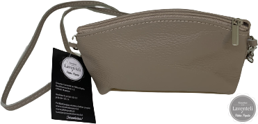 Nahkainen pieni laukku Vaalea beige
