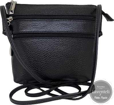 Nahkainen pikkulaukku Schwarz