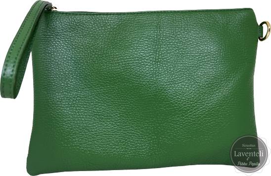 Nahkainen kirjekuorilaukku Green