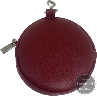 Pikku-kukkaro nahkaa Punainen