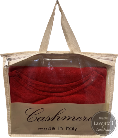 Kashmirsekoite poncho Rouge
