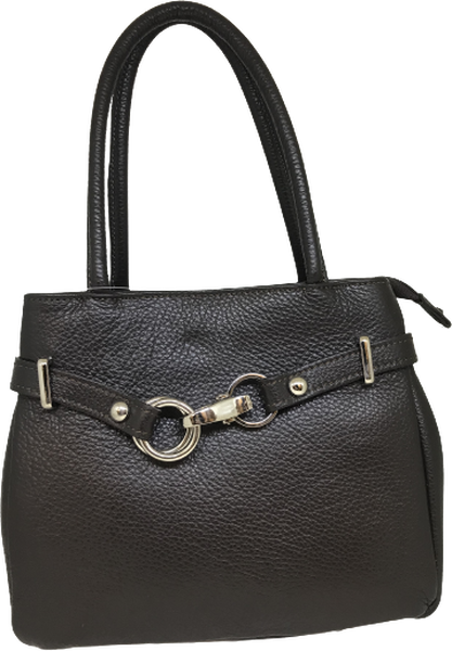 Nahkainen käsilaukku Кафяво