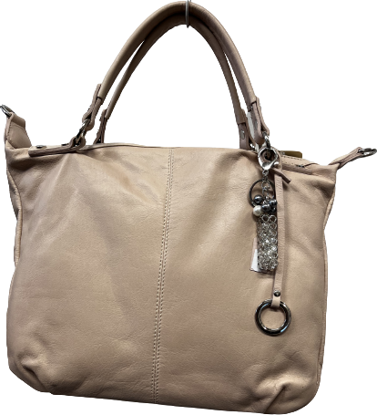 Shopper käsilaukku nahkaa Puuteriroosa