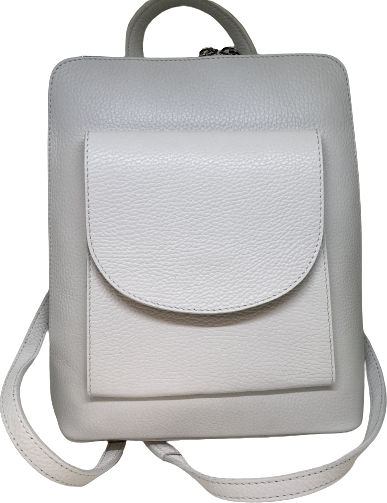 Pieni nahkareppu White