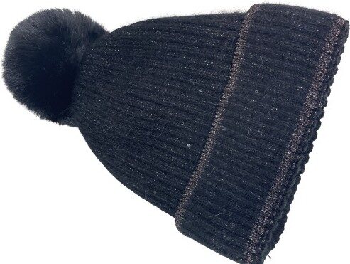 Kimaltava neulepipo 黒