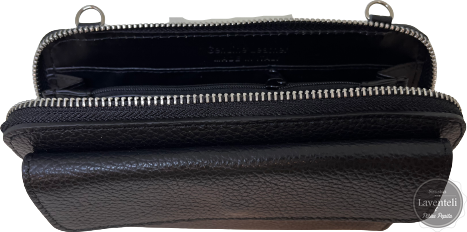 Nahkainen lompakko/laukku Musta