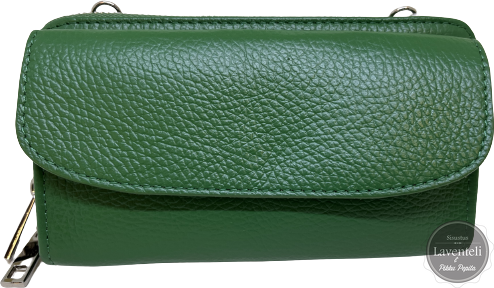 Nahkainen lompakko/laukku Vihreä