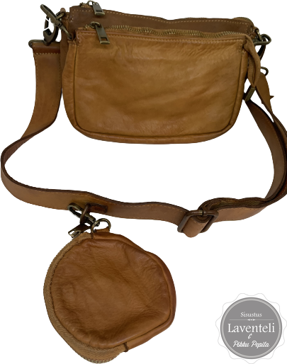 Kolmen nahkapussukan setti Oranssi /茶色