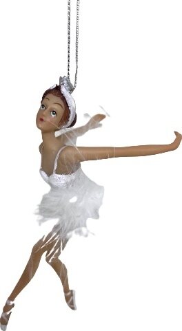 Shishi set of three glass train ornaments Höyhenmekko