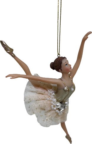 Shishi set of three glass train ornaments Jalka ylhäällä